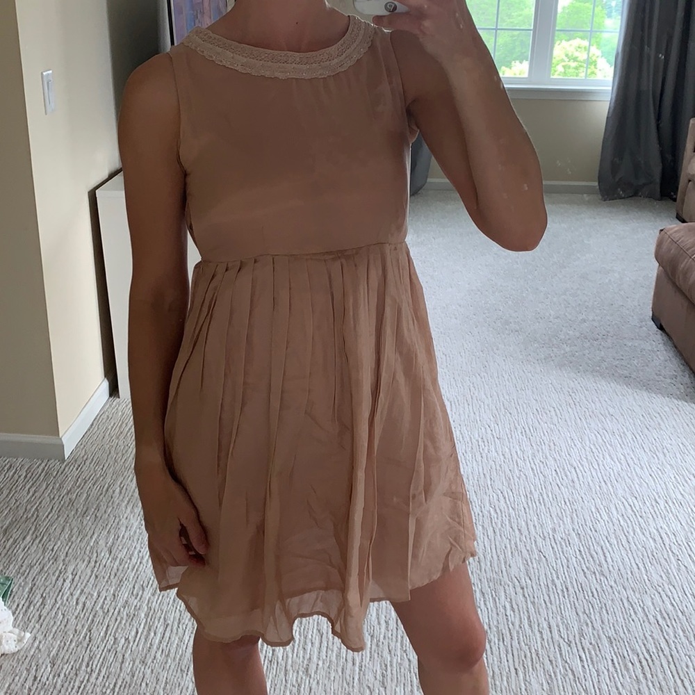 Boutique pink blush baby doll dress